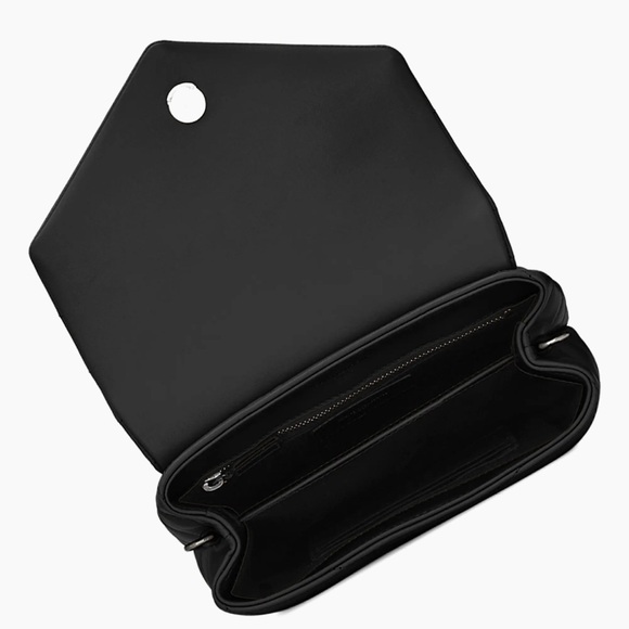 Black lulu Yves Saint Laurent Quilted Leather Shoulder Bag- AUTHENTIC - Picture 12 of 13